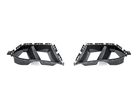 dry carbon fiber front bumper lower vent set for g82 bmw m4 by autotecknic