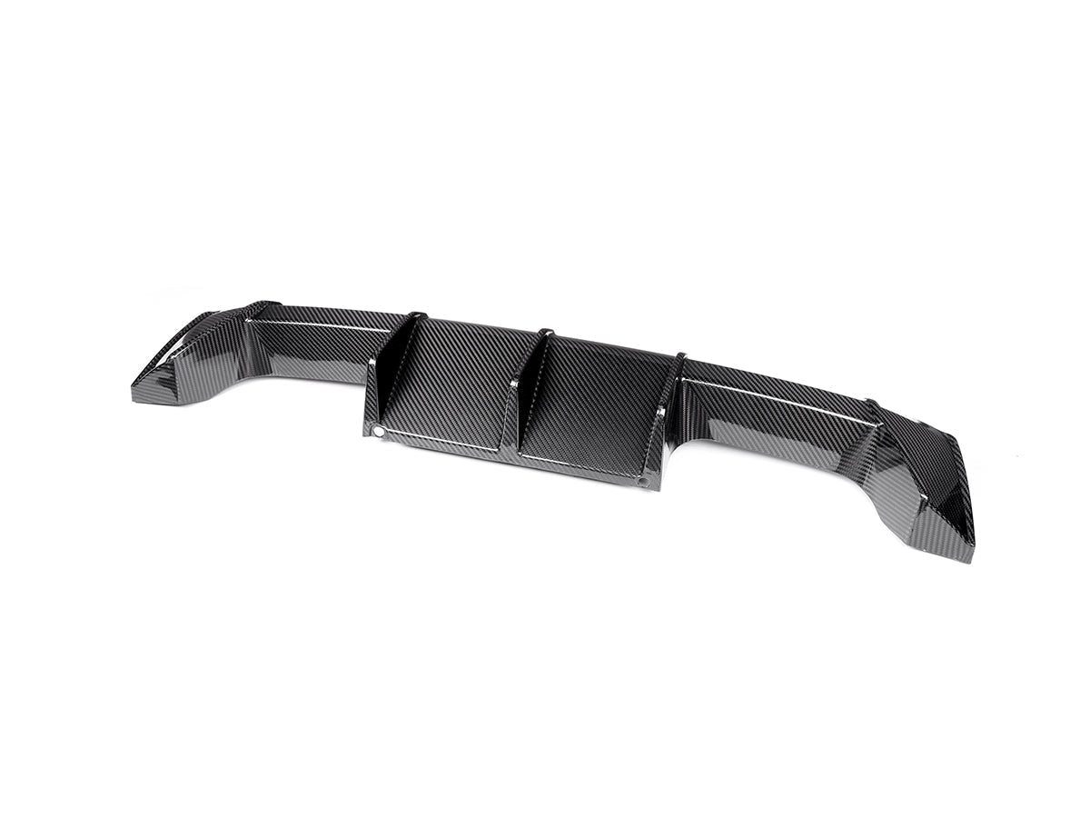 dry carbon fiber motorsport rear diffuser for bmw m3 g80 g81 and bmw m4 g82 g83 by autotecknic