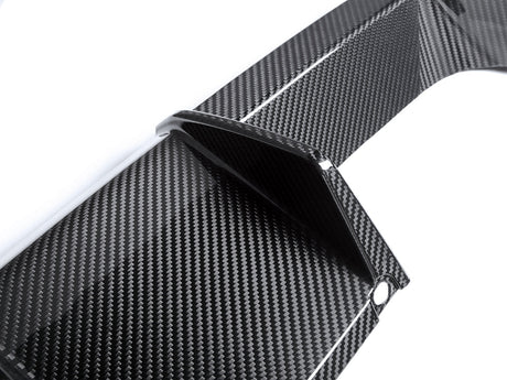 up close look at bmw g8x carbon fiber rear performante diffuser by autotecknic
