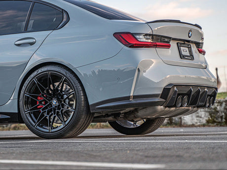 carbon fiber performante diffuser on bmw m3 g80 made by autotecknic