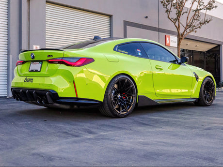 bmw m4 g82 with a carbon fiber performante diffuser by autotecknic