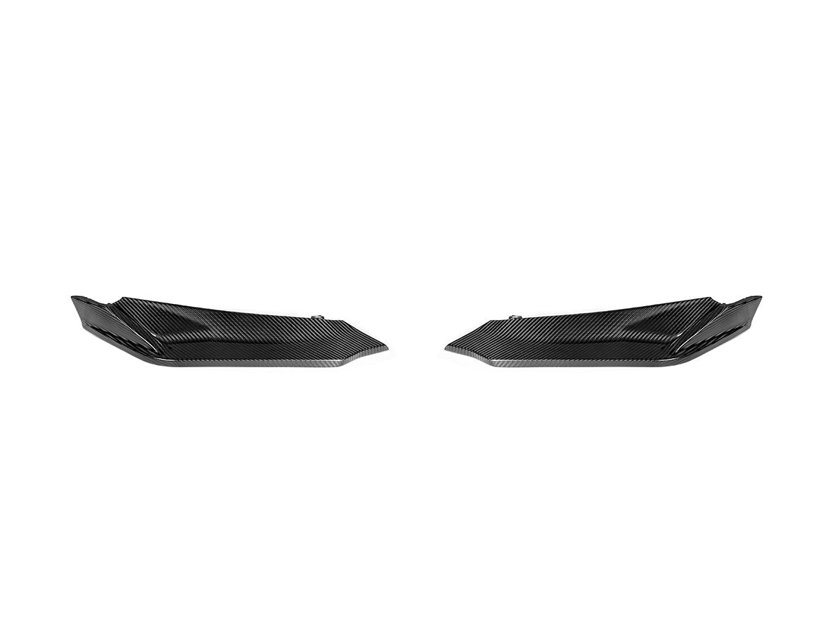side parts for the dry carbon fiber versus front aero lip for bmw g80 g82 and g83 m3 m4 by autotecknic
