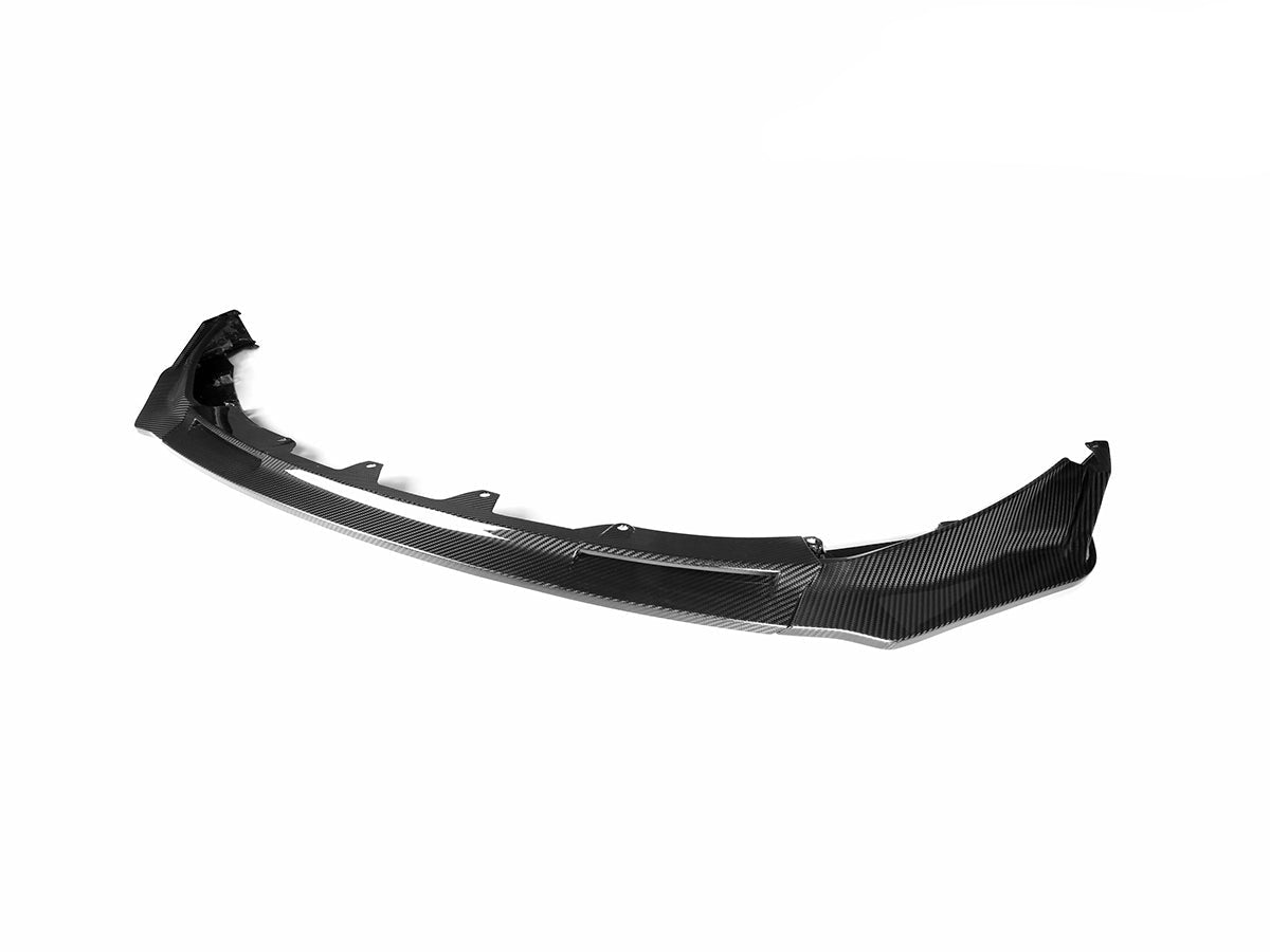 dry carbon fiber versus front aero lip for bmw m3 g80 by autotecknic