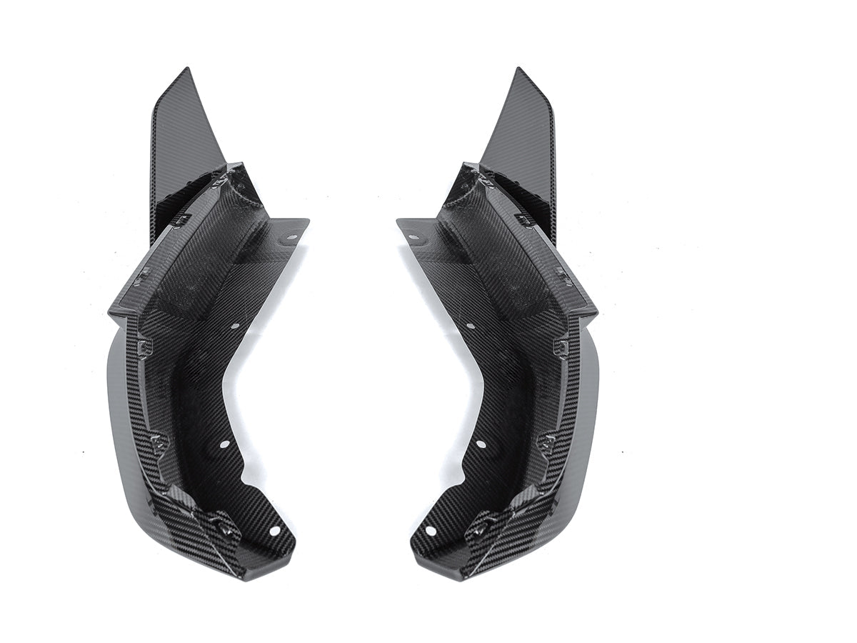 dry carbon performance rear splitters set for bmw g8x by autotecknic