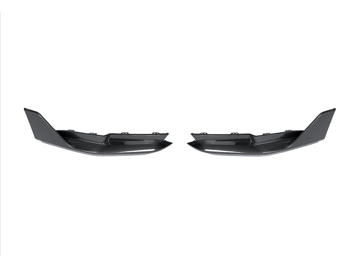 bmw g8x dry carbon fiber performance rear splitter set by autotecknic