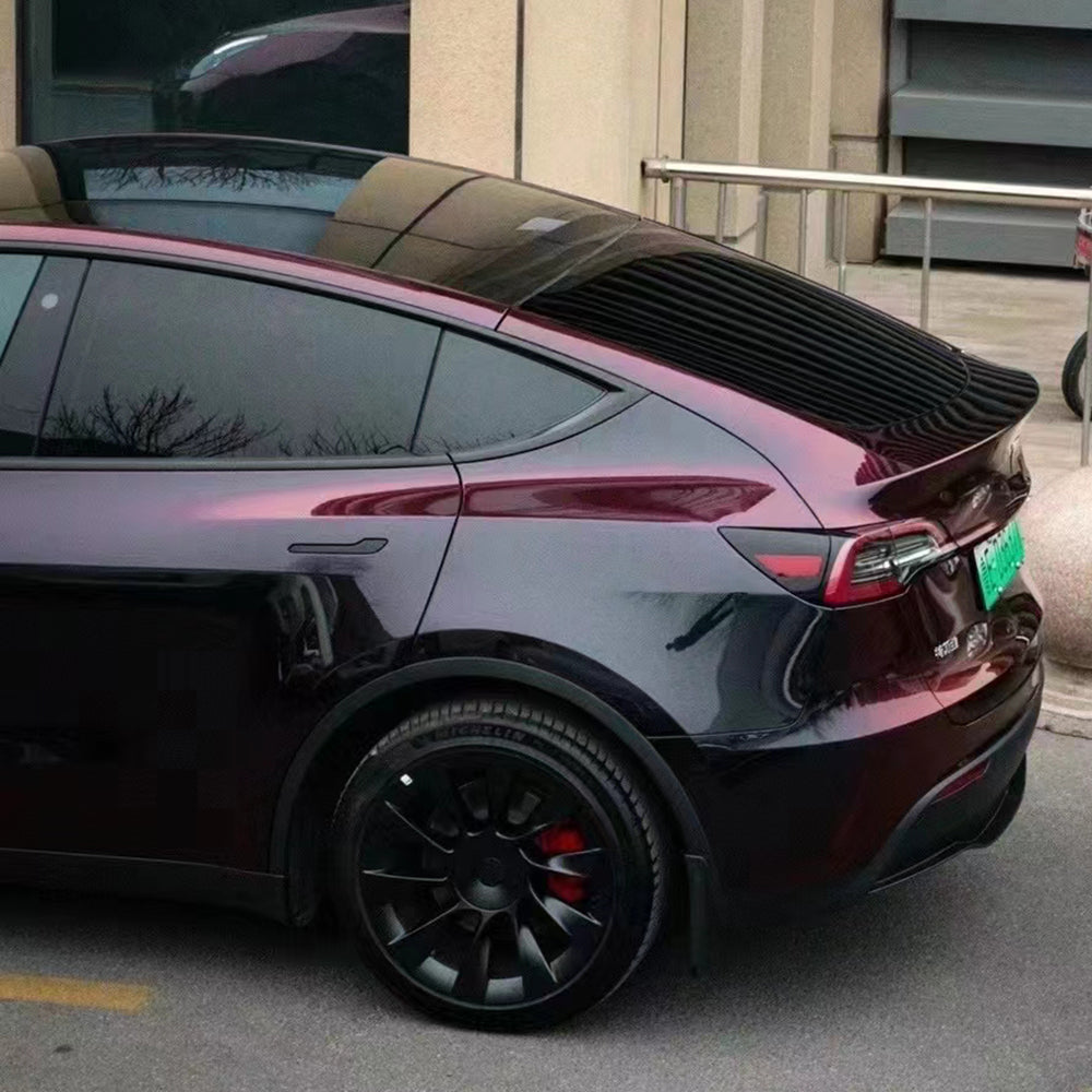 flowing phantom red car wrap color changing vinyl