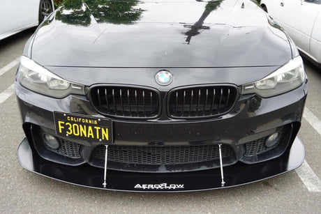 front splitter for bmw f30 and f32 with a bmw m3 m4 rep bumper by aeroflowdynamics