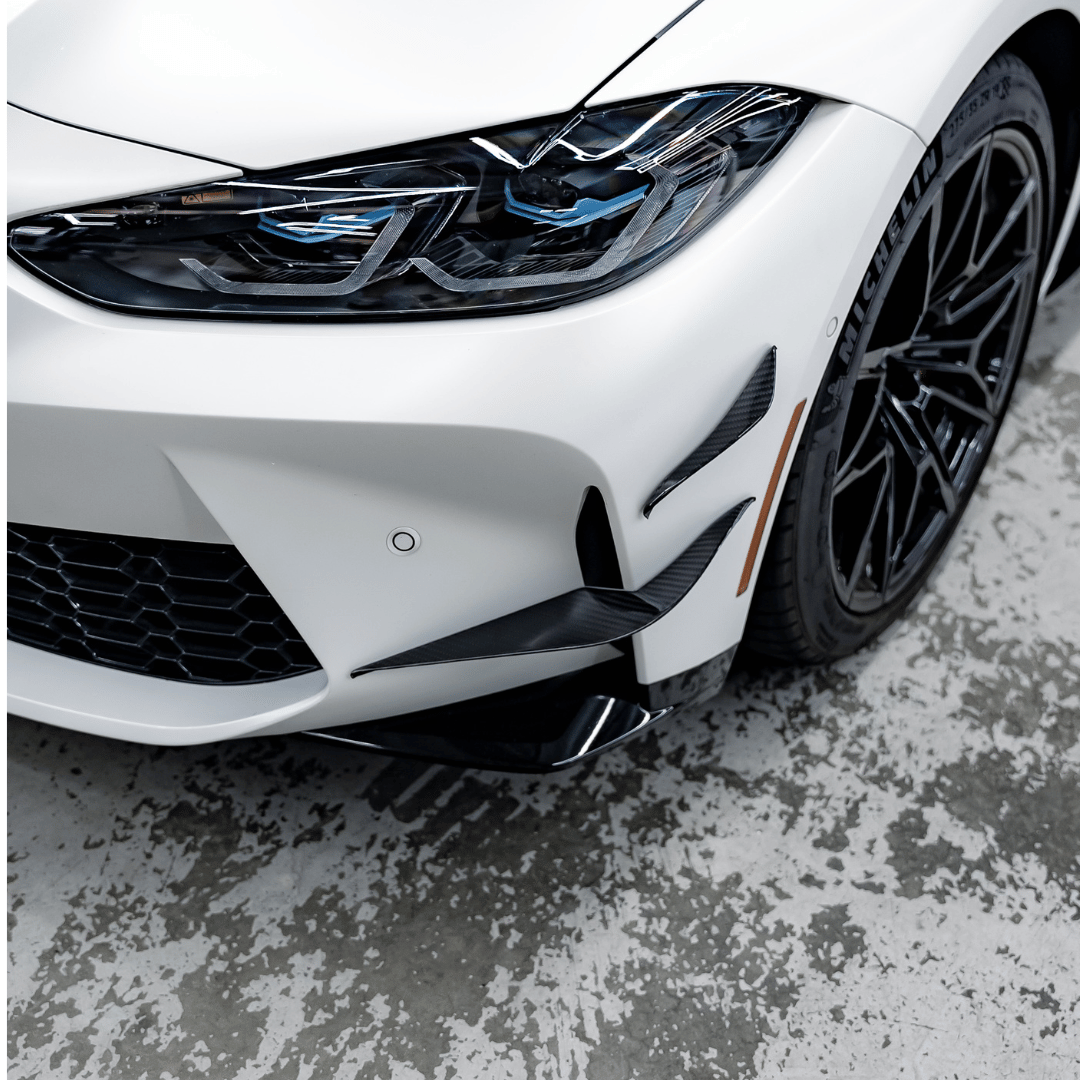 carbon fiber canards for g80 g82 g83 bmw m3 and m4 by aeroflowdynamics