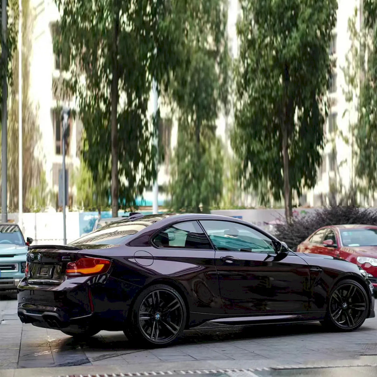 gentian purple gloss car wrap