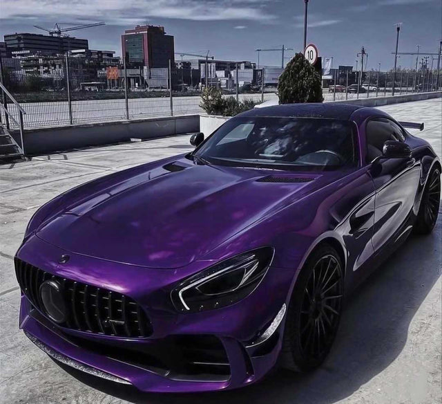 ghost midnight purple car wrap