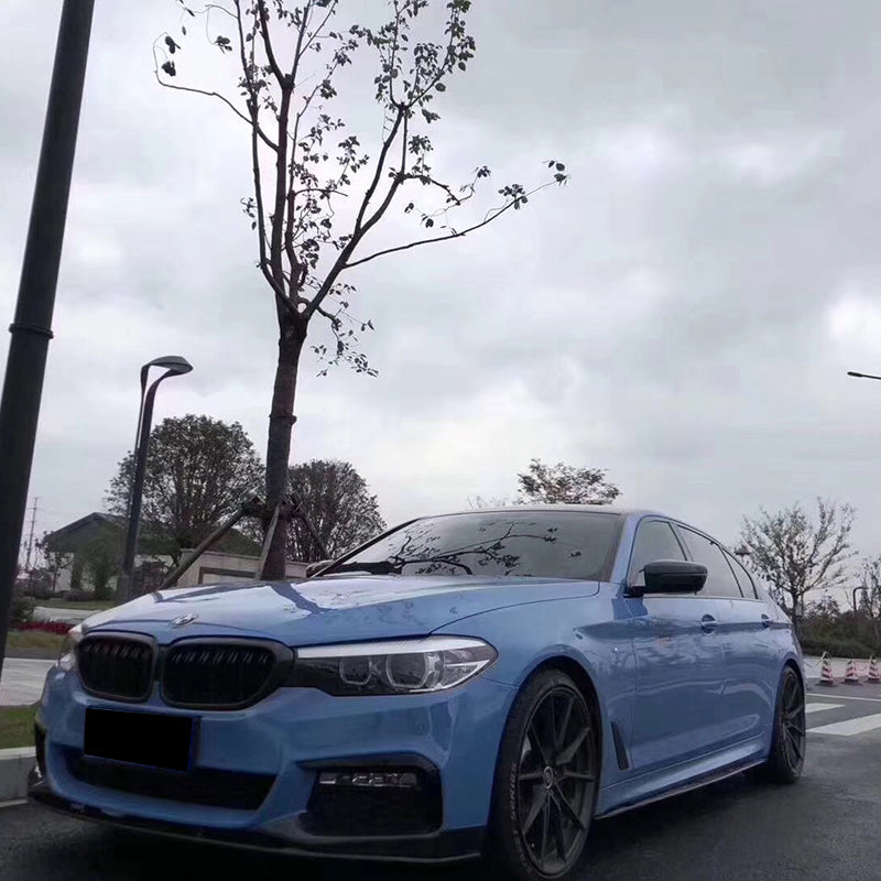 gloss abudhabi blue car wrap on a vehicle