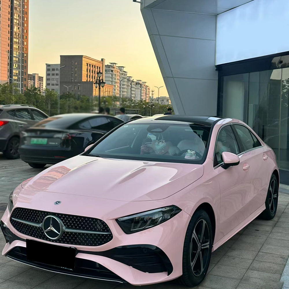 Gloss Baby Pink Car Wrap