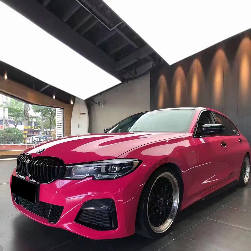 gloss beets purple car wrap on a vehicle