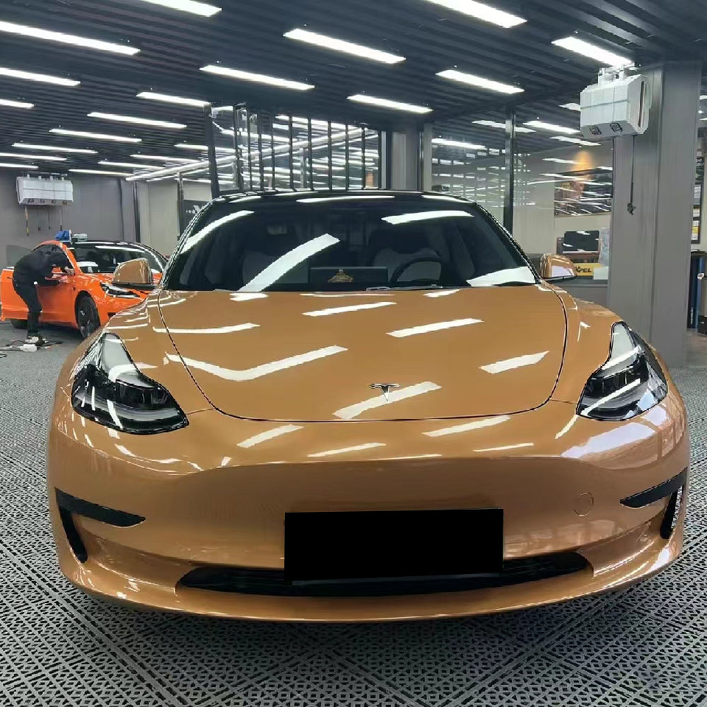 gloss caramel brown car wrap