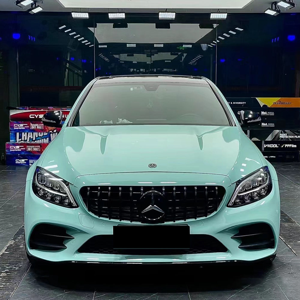 car wrapped in gloss cragginess green car wrap