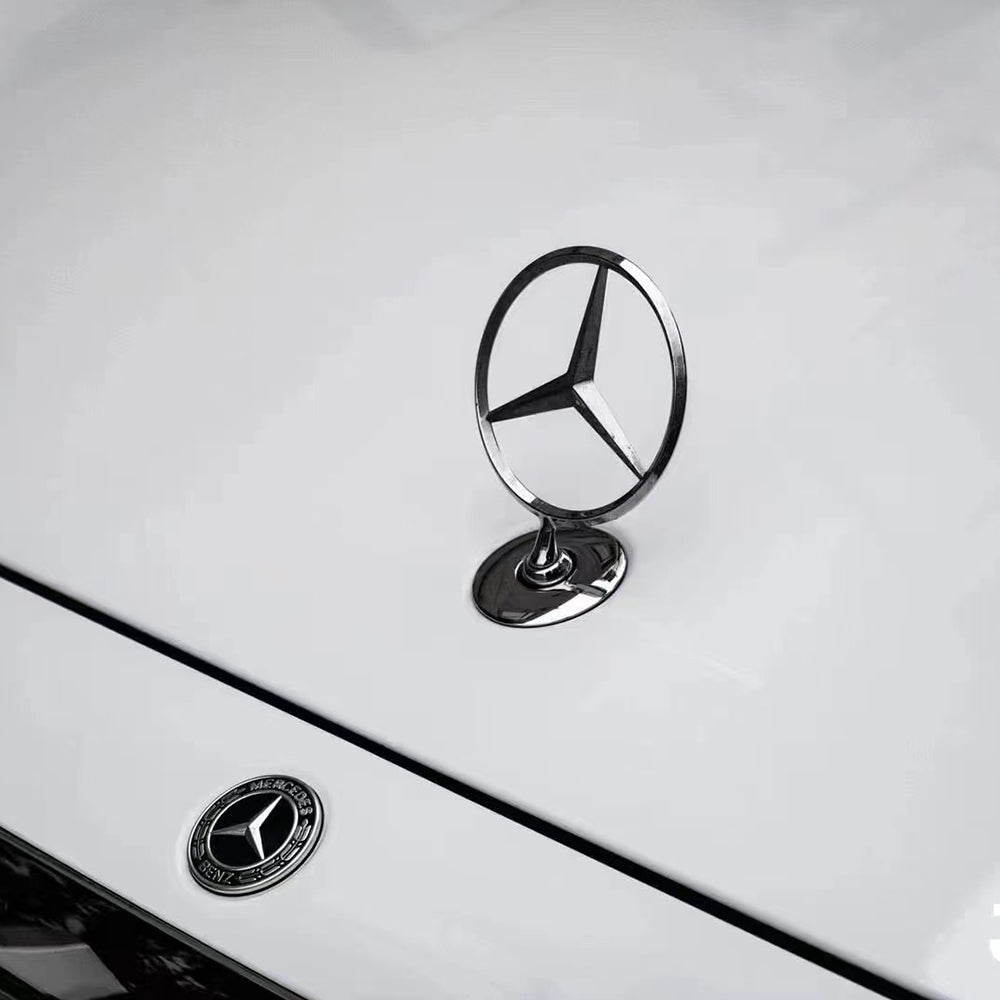 gloss crystal white car wrap up close shot