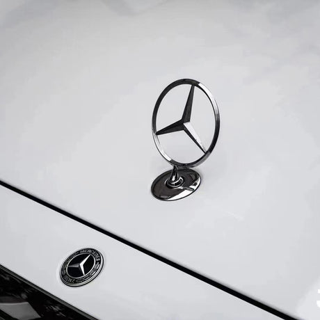 gloss crystal white car wrap up close shot