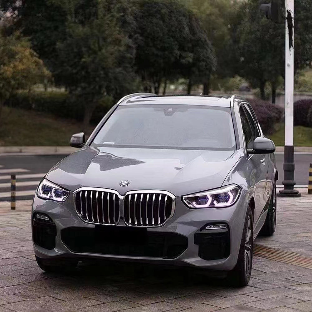 car wrapped in gloss dark nado gray car wrap