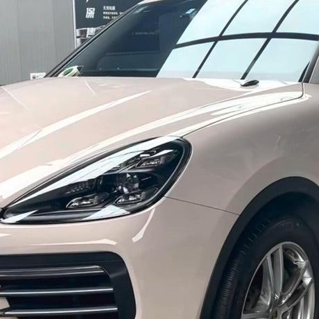 gloss first love pink car wrap installed on a suv