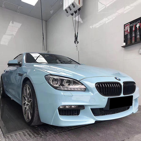 gloss ice blue car wrap