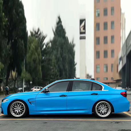 gloss ice cream blue car wrap