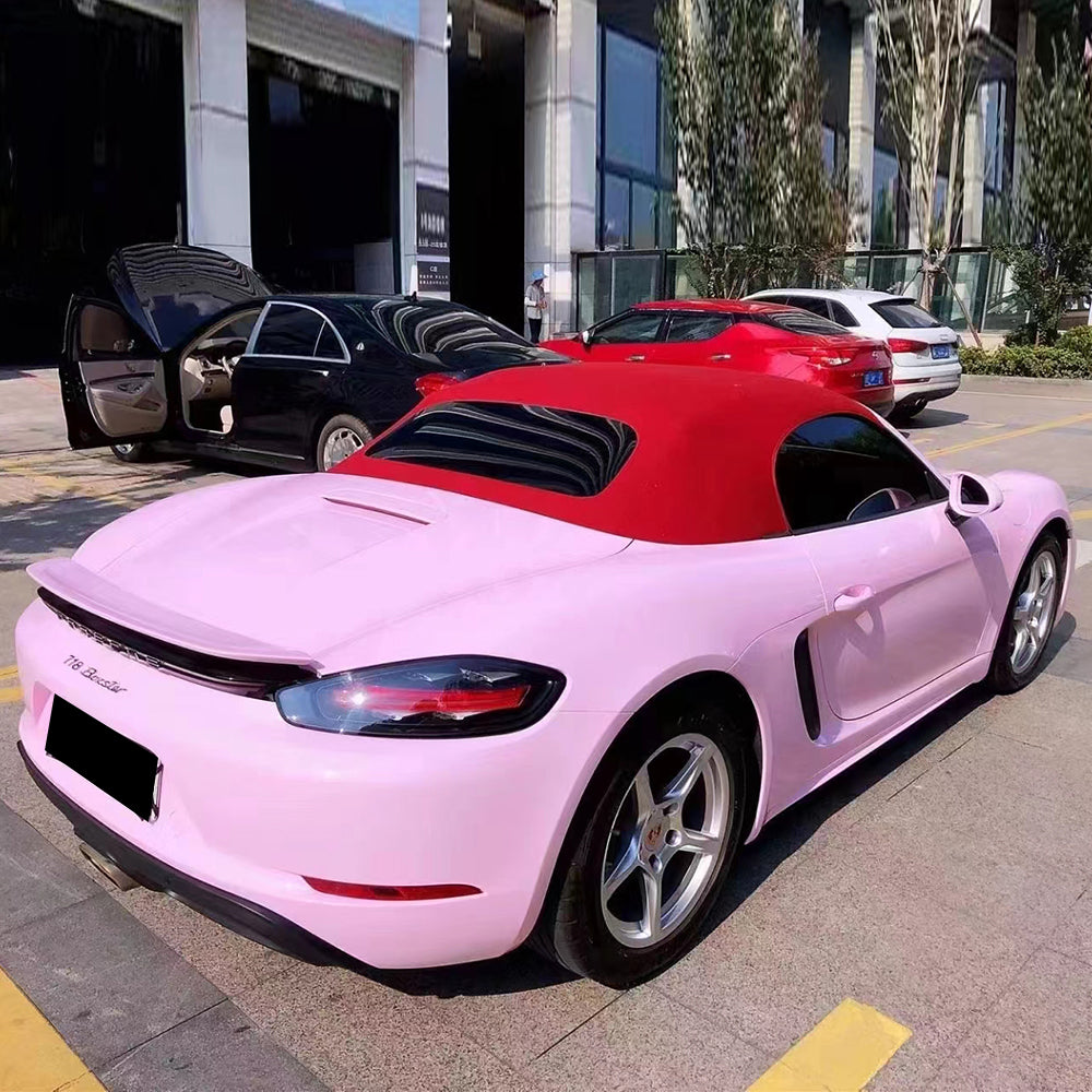 gloss malus spectabilis car wrap on a sports car
