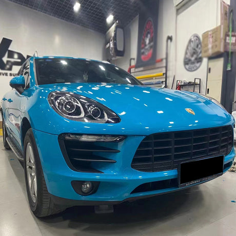 gloss miami blue car wrap