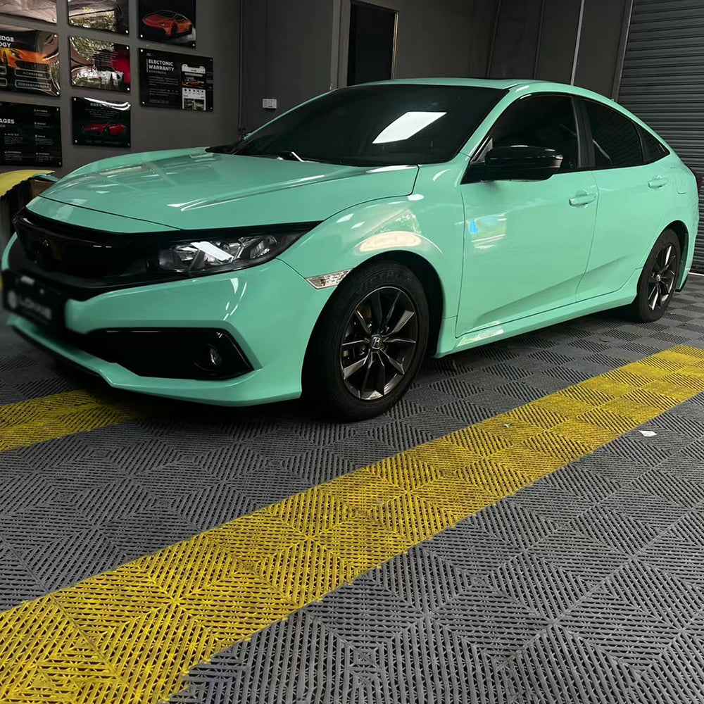 gloss mint green car wrap