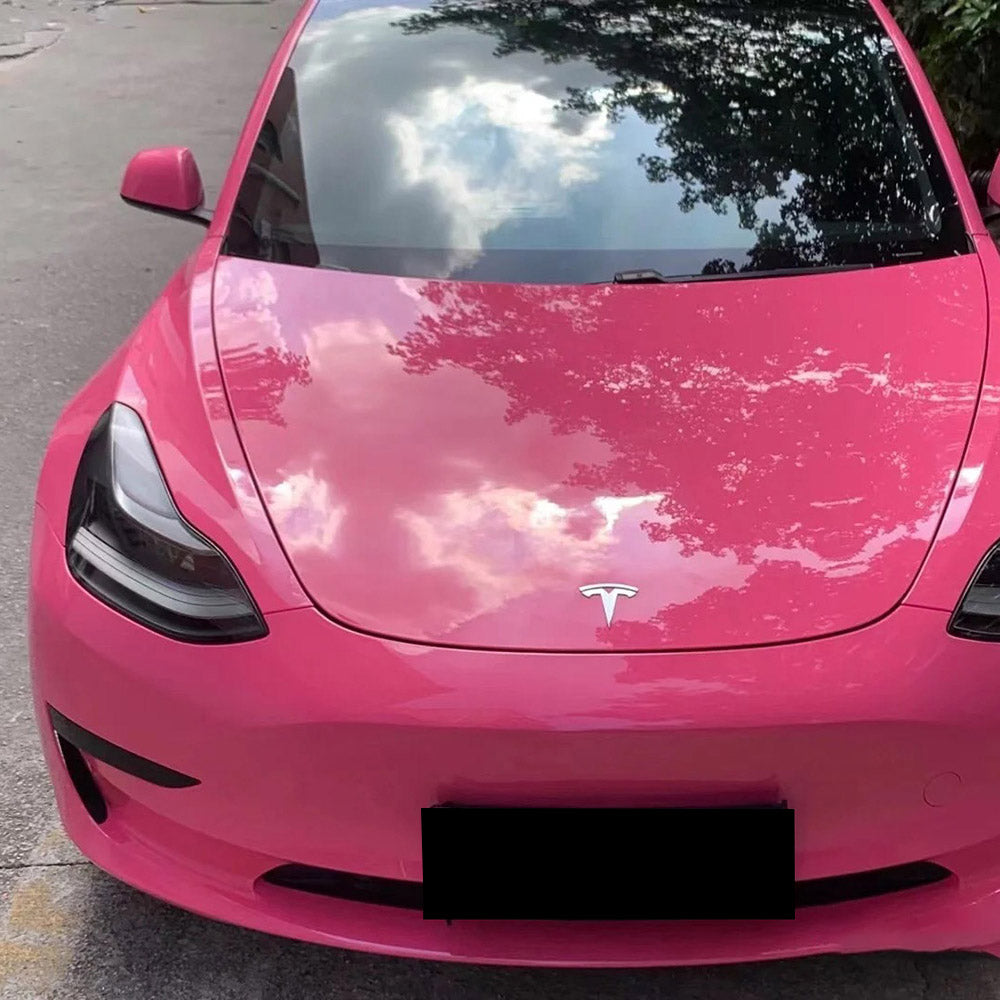 gloss princess pink car wrap