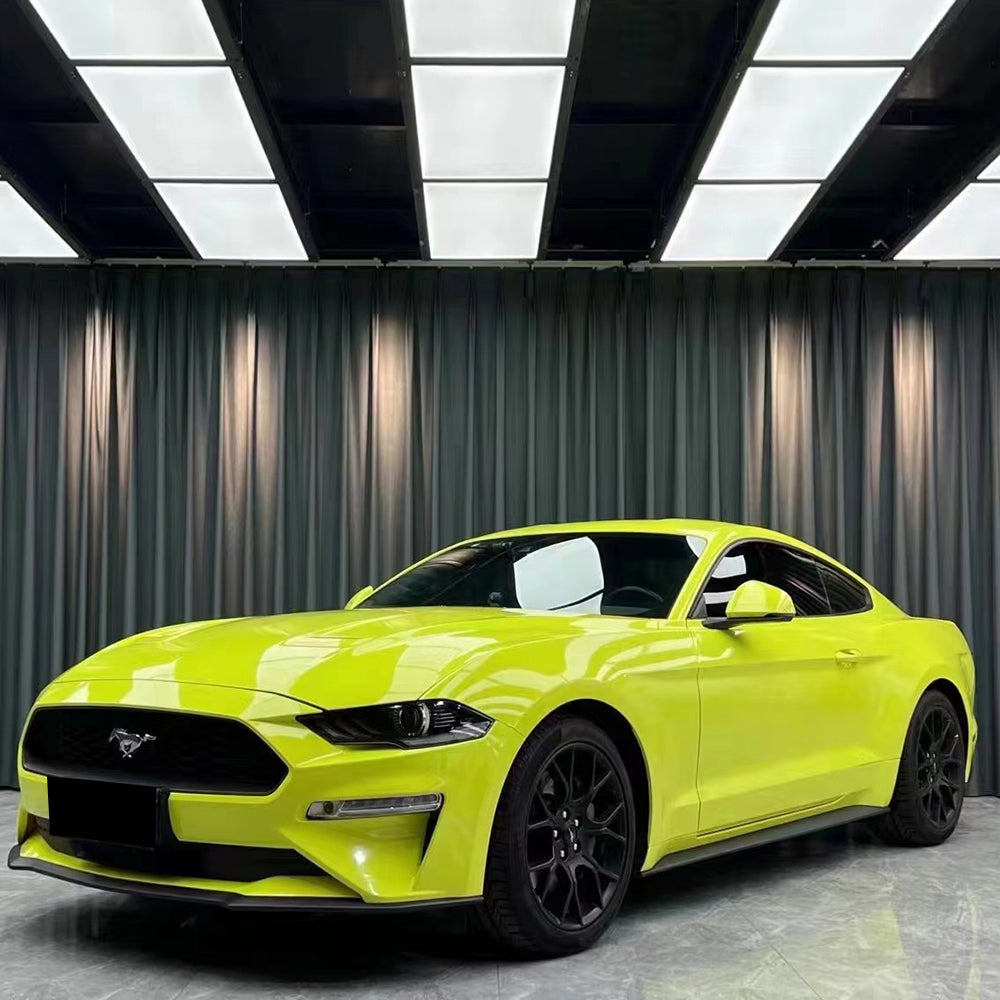 gloss st paulo yellow car wrap on a vehicle