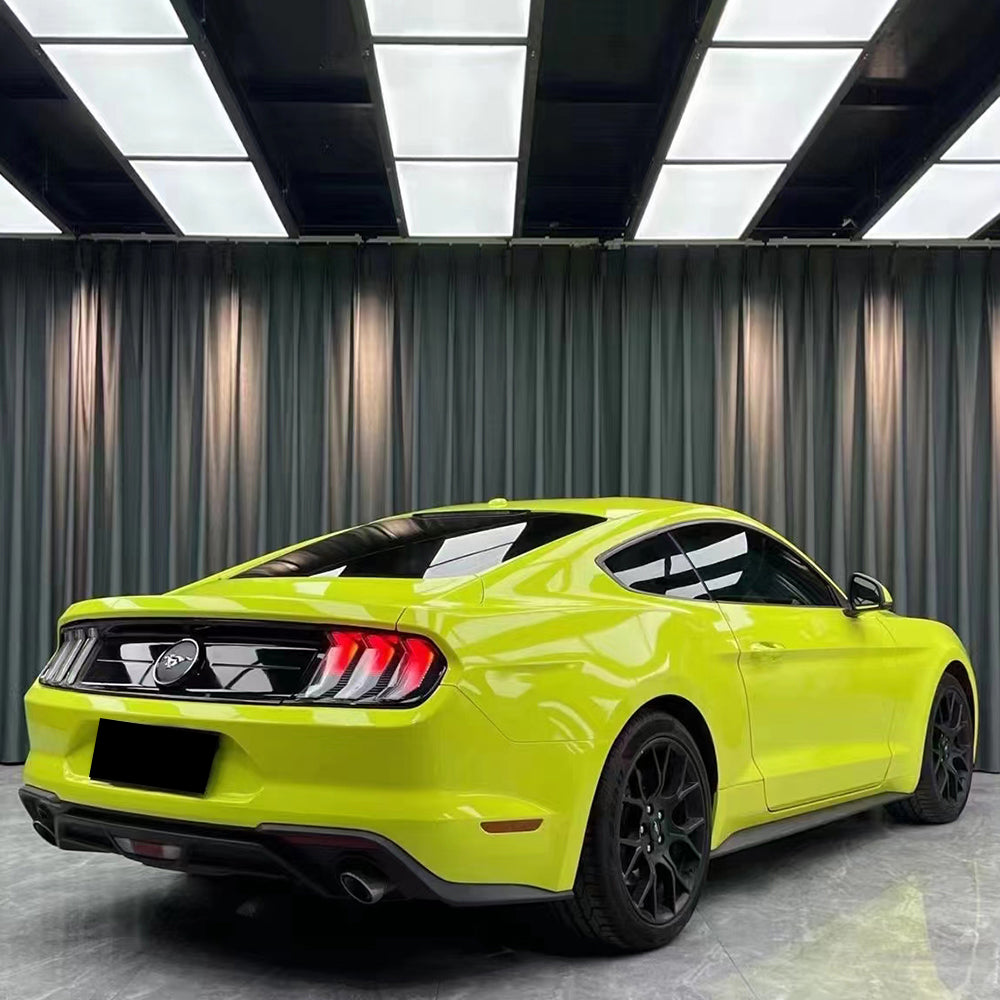 car wrapped in gloss st paulo yellow car wrap