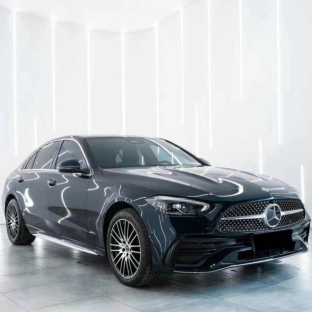 car wrapped in gloss viridis green car wrap