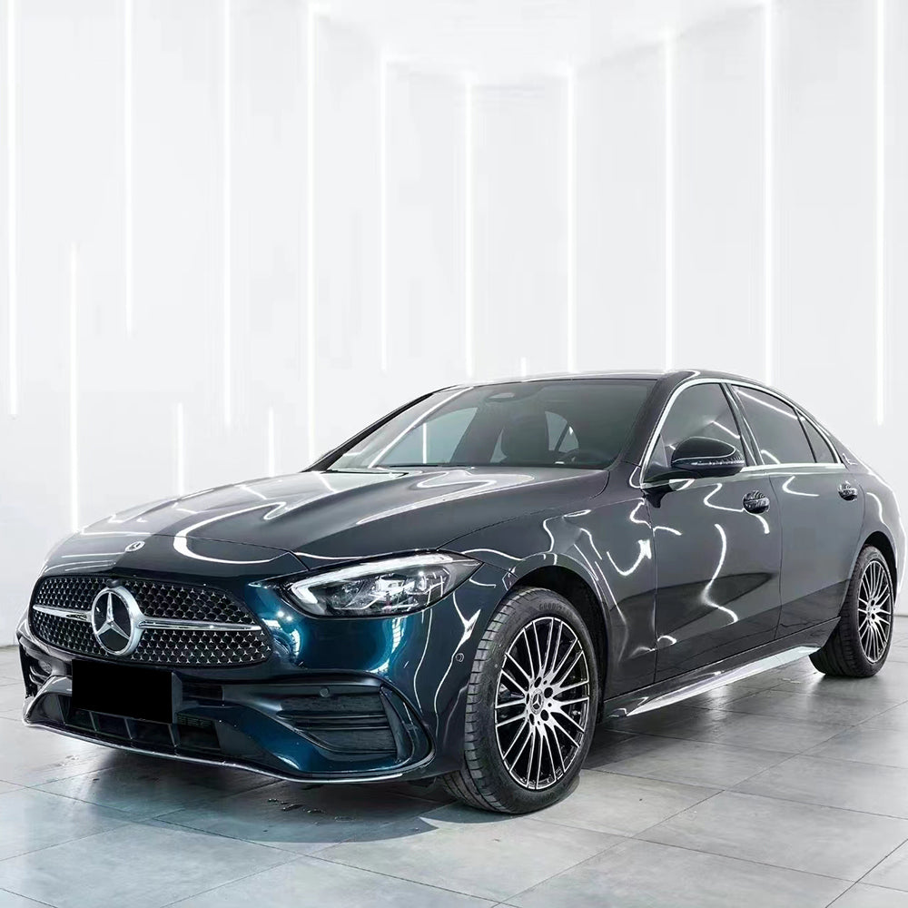 gloss viridis green vinyl car wrap