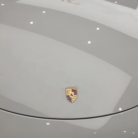 gloss volcano grey car wrap close up look