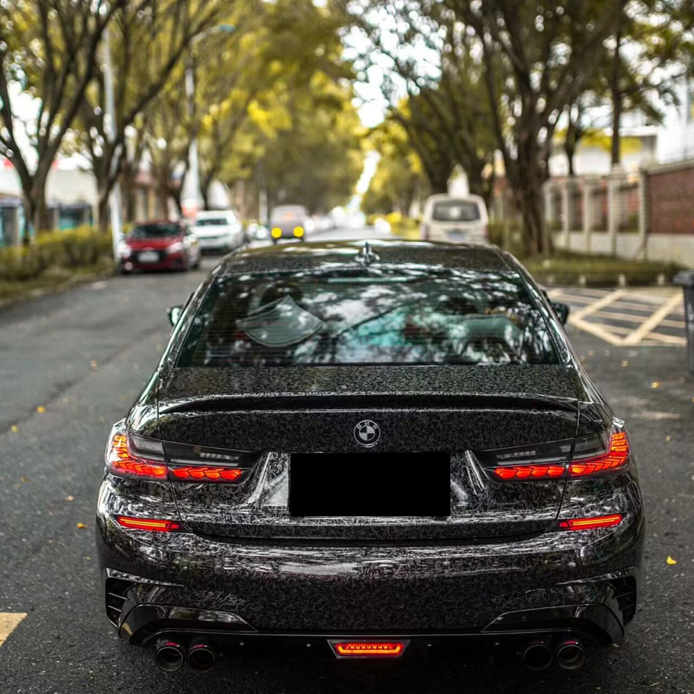 gloss charcoal forged carbon black car wrap