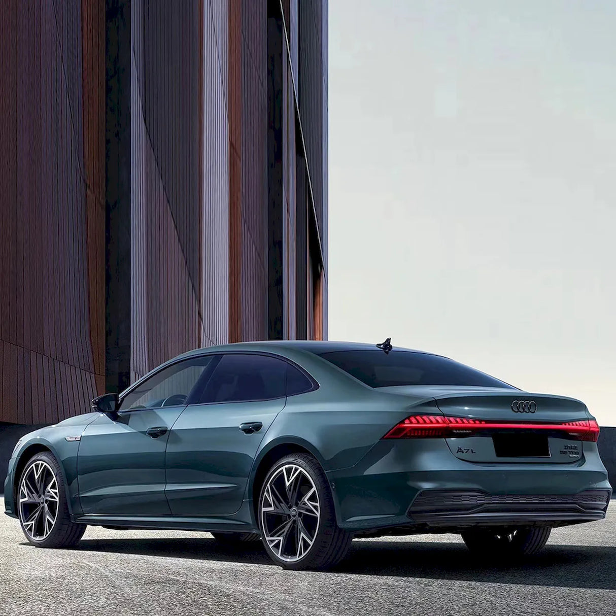 hyper cyan greenish blue wrap on a vehicle