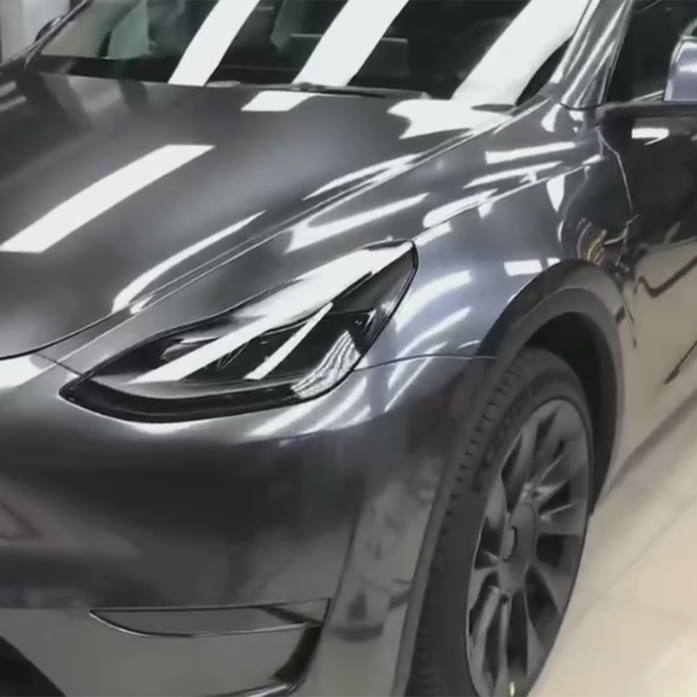 liquid agate gray car wrap