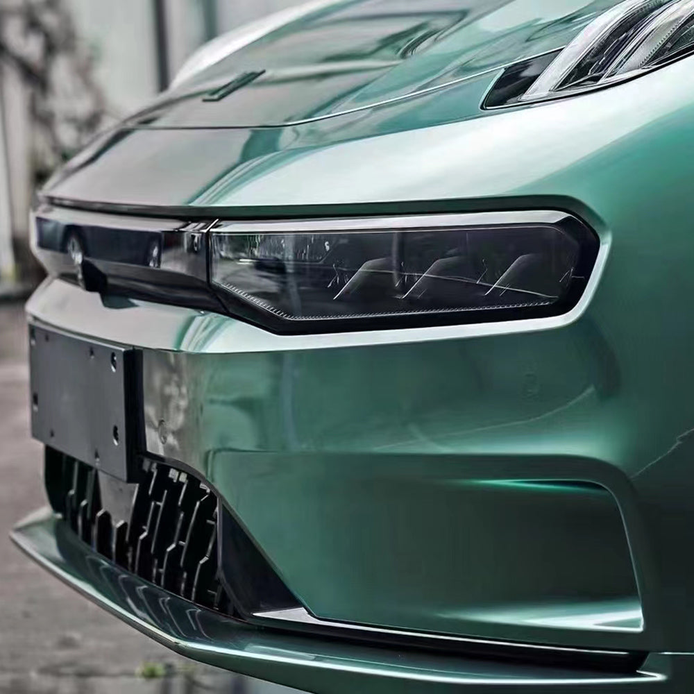 liquid alpine green car wrap detailed look