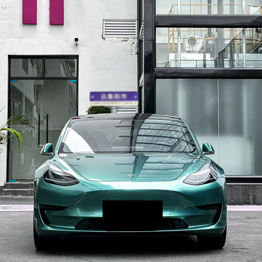 liquid peacock green vinyl wrap