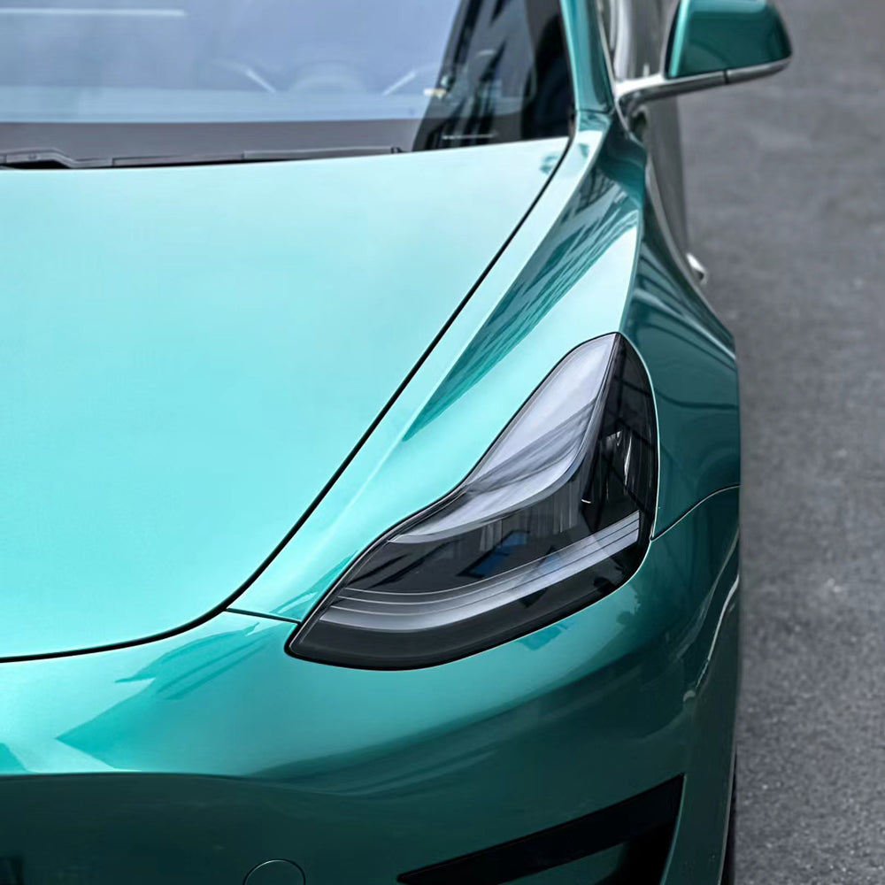 liquid peacock green vehicle vinyl wrap