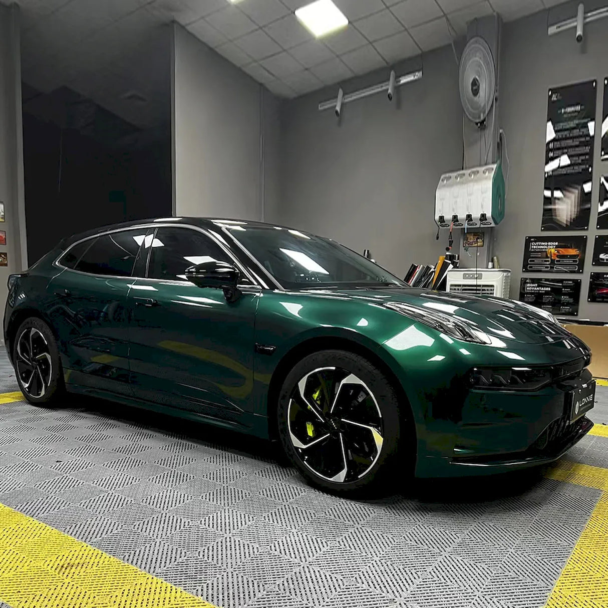 metallic agate green vinyl wrap for cars