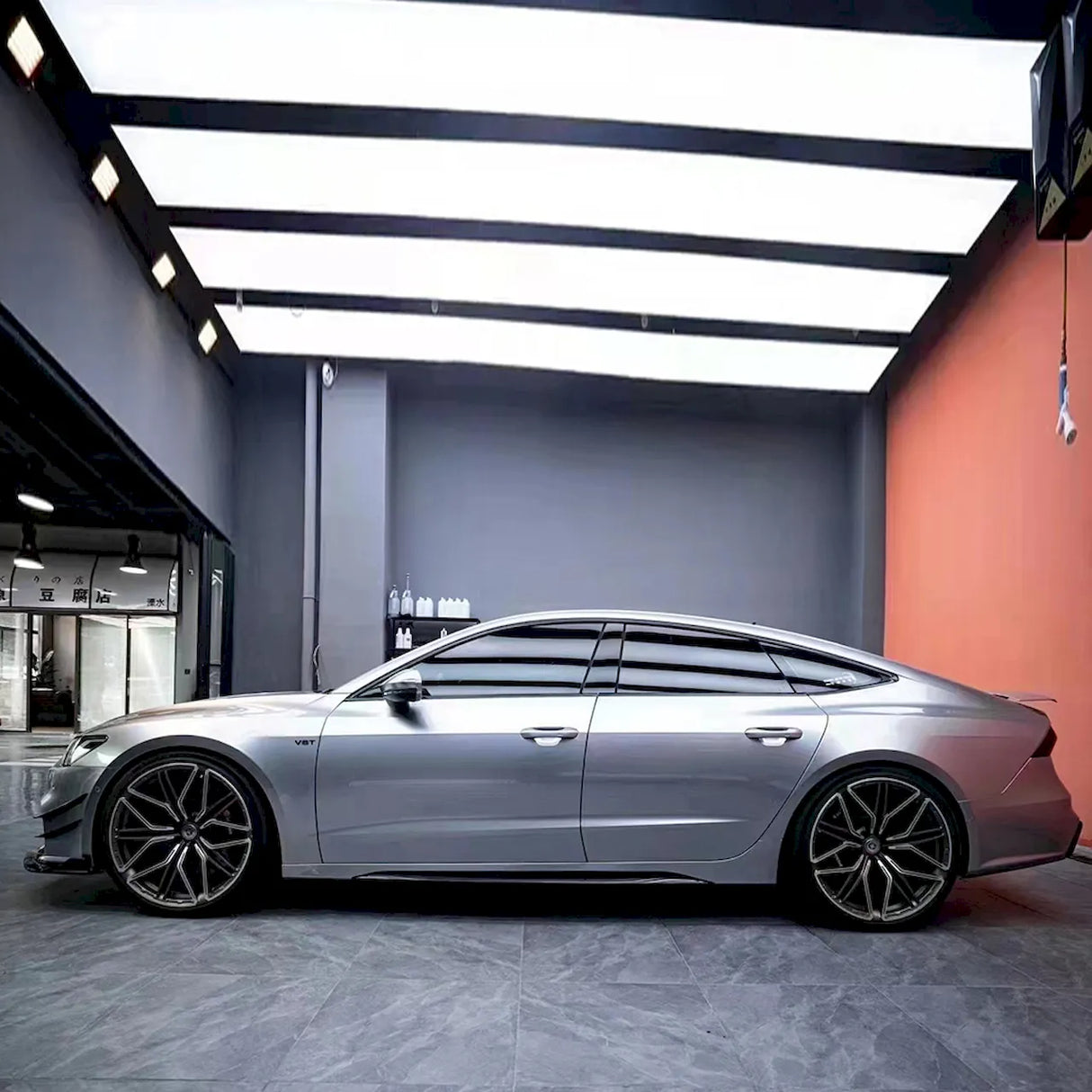 metallic gt silver car vinyl wrap