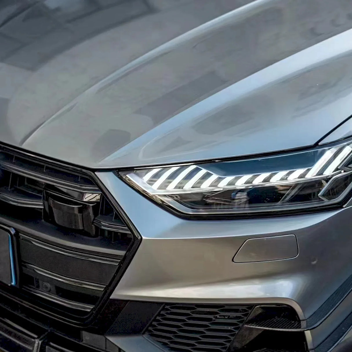 metcar wrapped in metallic gt silver car wrap