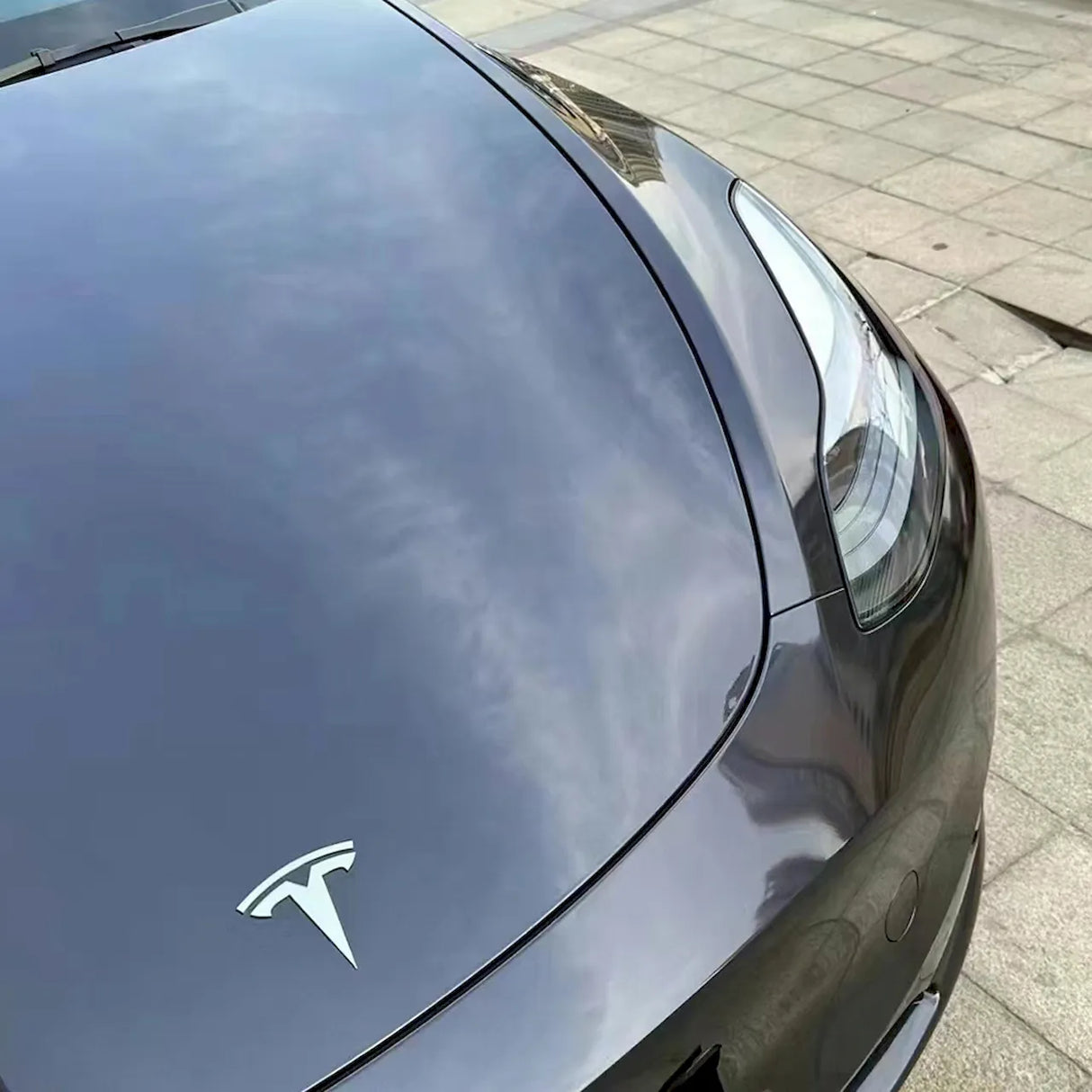 metallic shadow blue gray car wrap