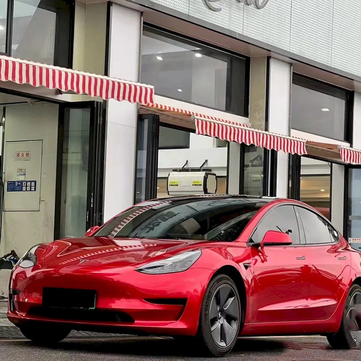metallic soul red vehicle wrap
