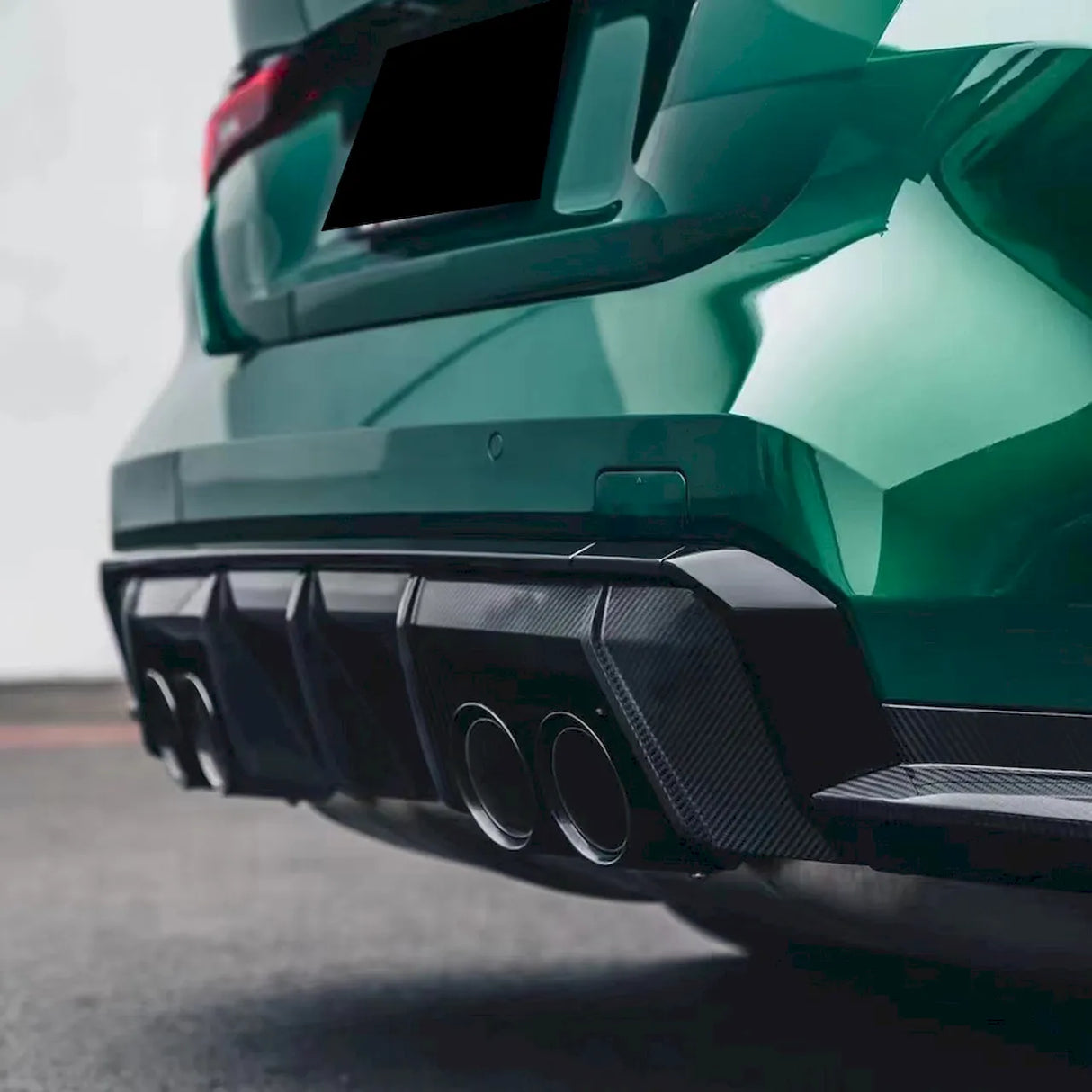 car wrapped in metallic tourist trophy green wrap