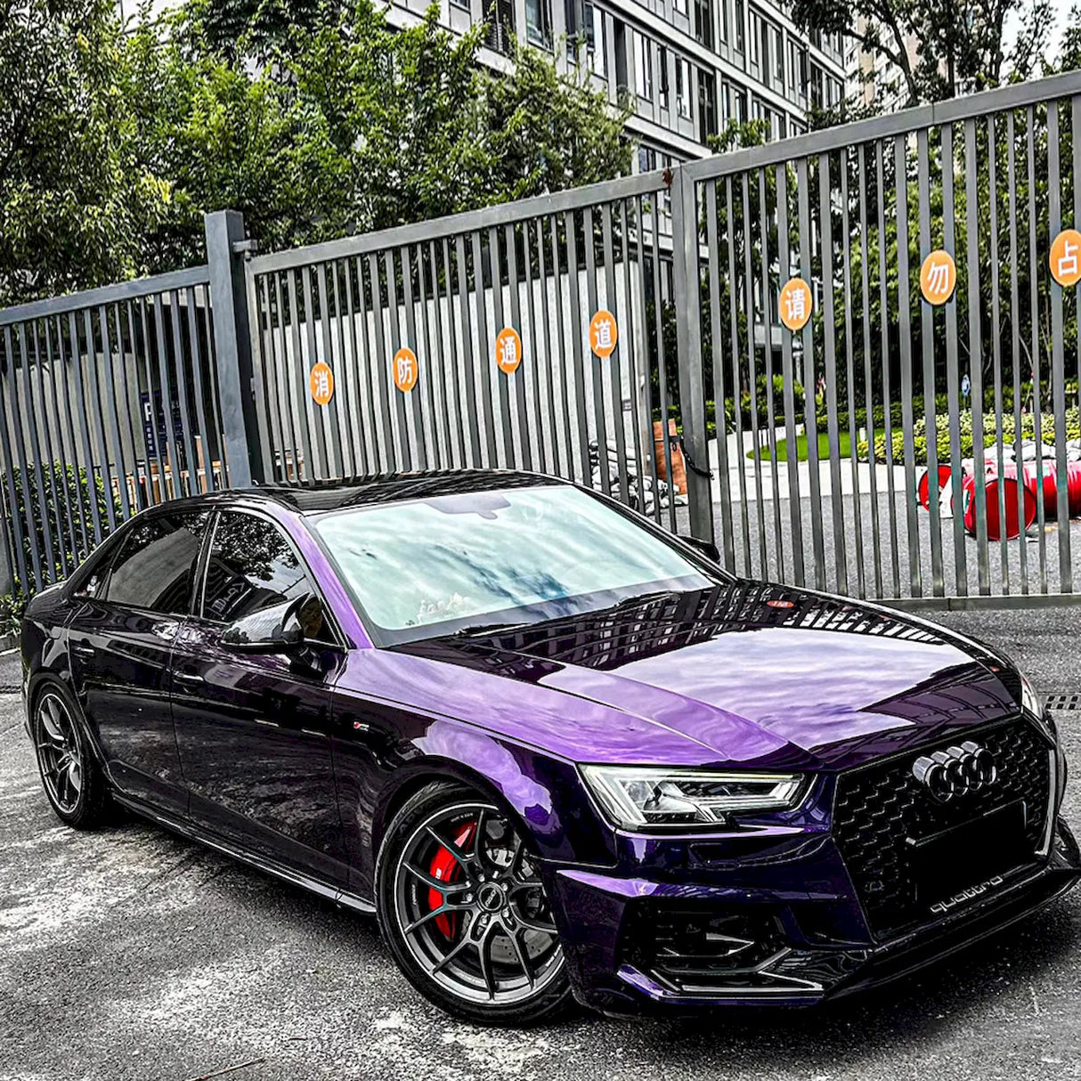 metallic venice purple vinyl wrap