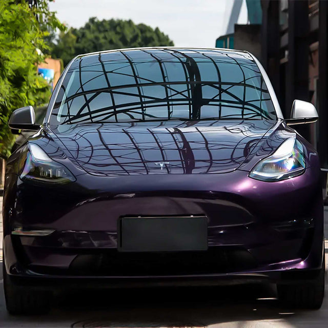venetian purple car wrap