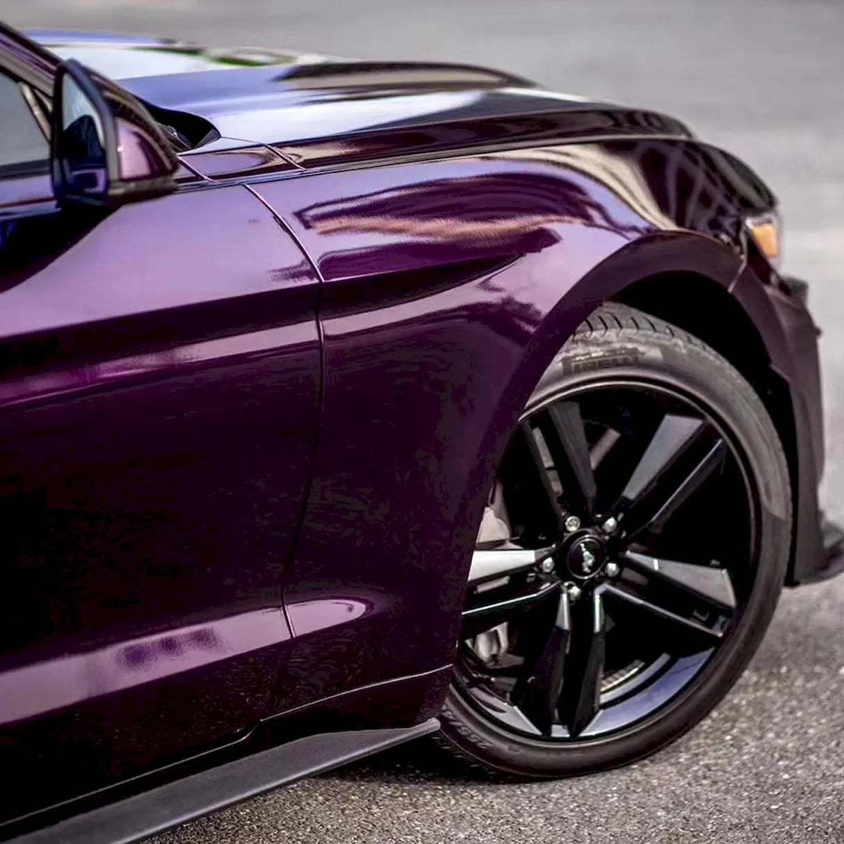 dark purple car wrap
