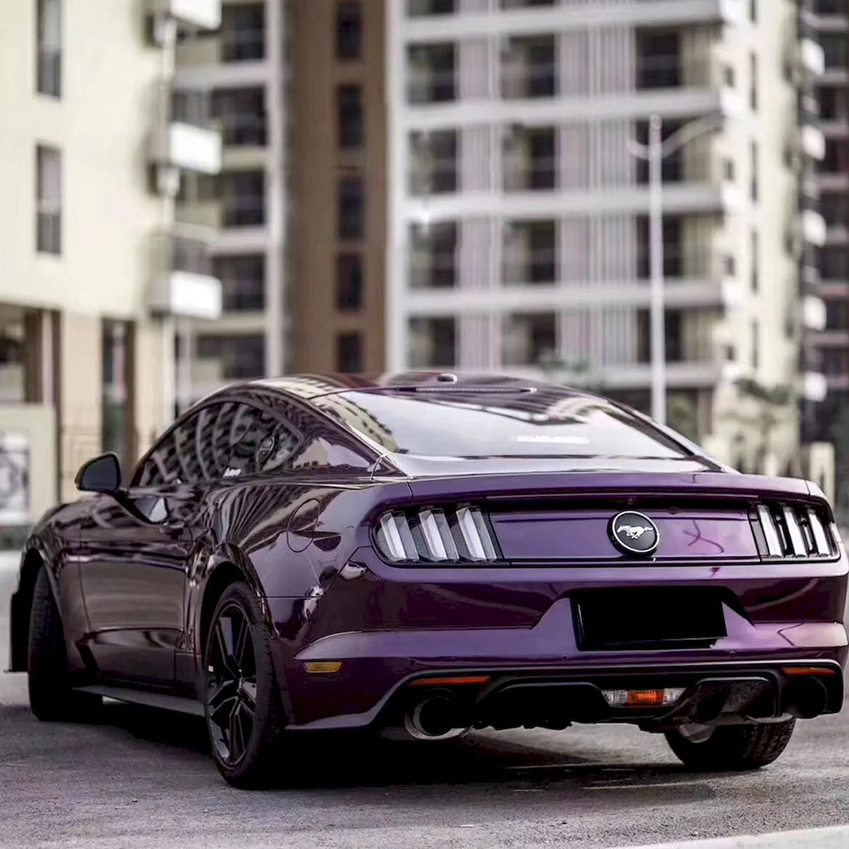 metallic midnight purple car wrap